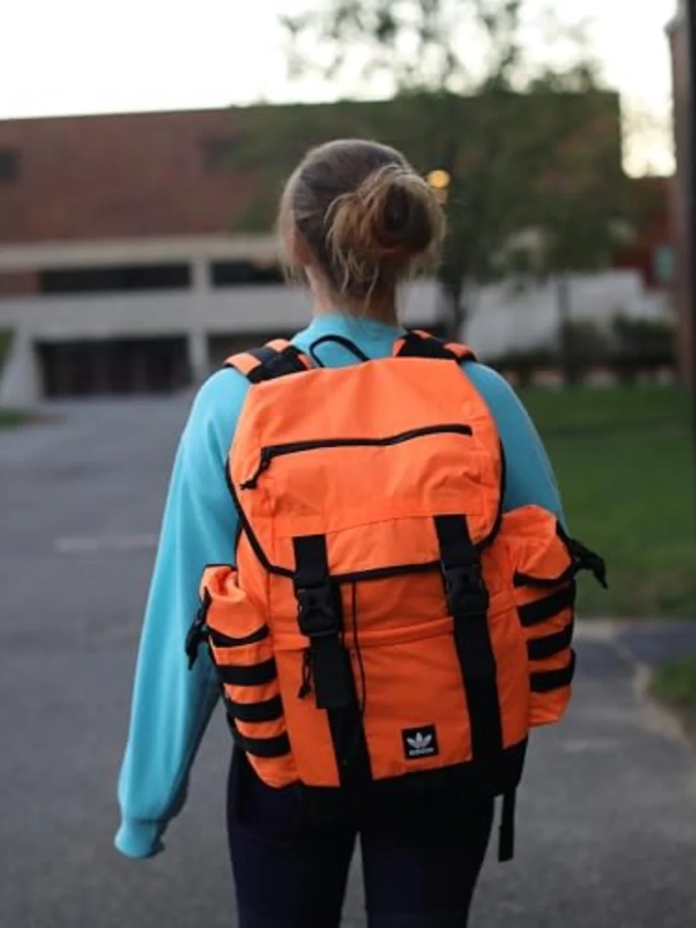 Adidas Originals Urban Utility Nylon Backpack in Orange